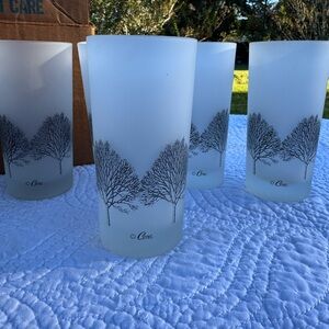 Cera Glass Mid-Century Set of 8 Glassware